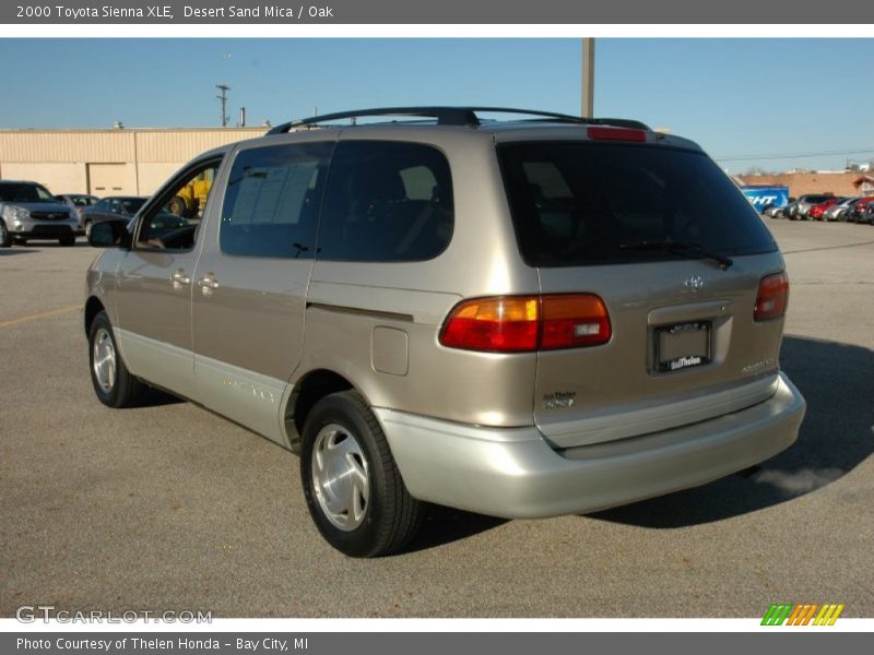 Desert Sand Mica / Oak 2000 Toyota Sienna XLE