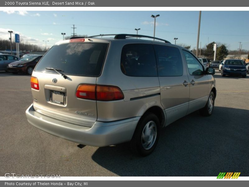 Desert Sand Mica / Oak 2000 Toyota Sienna XLE