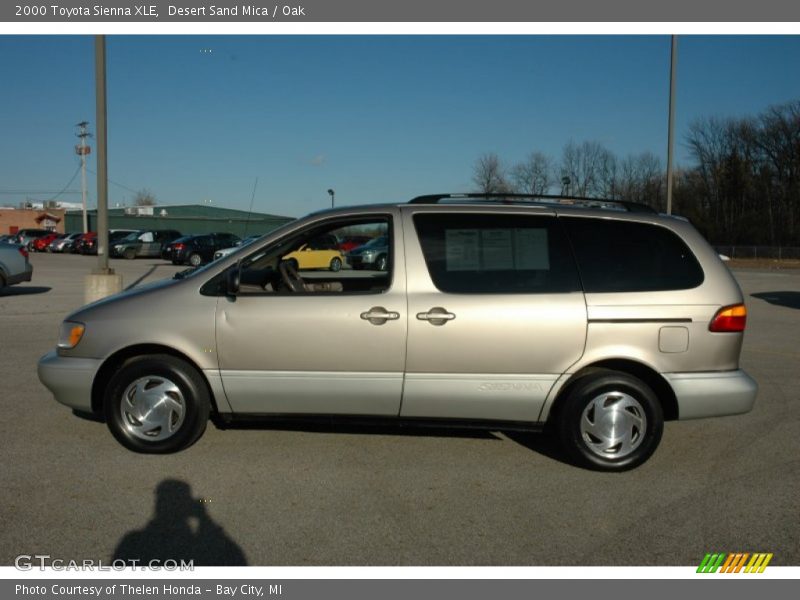Desert Sand Mica / Oak 2000 Toyota Sienna XLE
