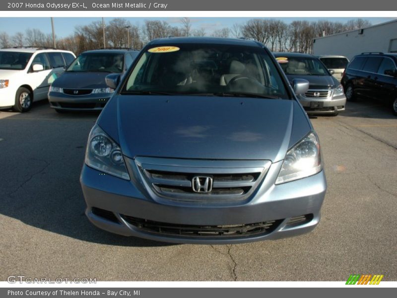 Ocean Mist Metallic / Gray 2007 Honda Odyssey EX-L