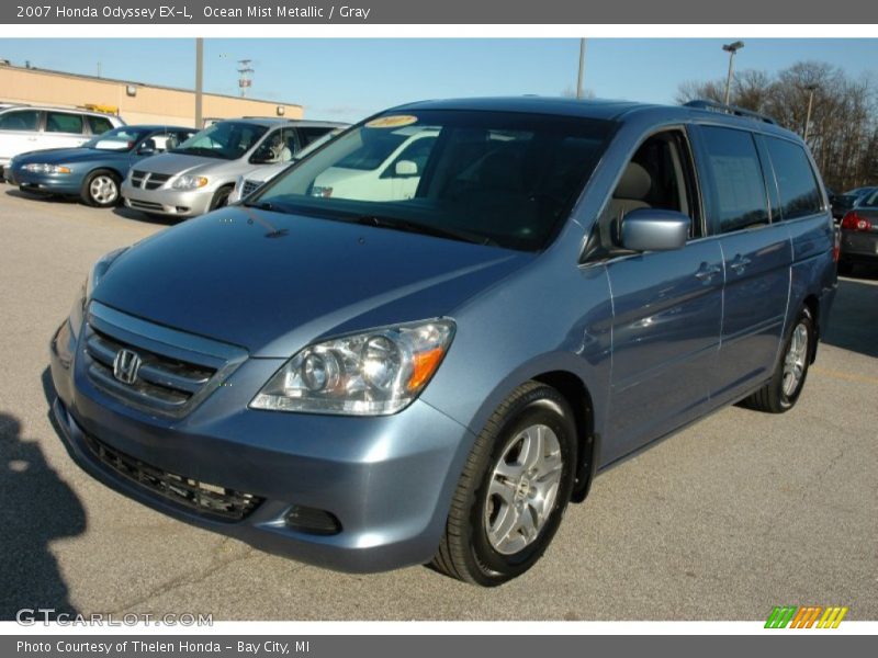 Ocean Mist Metallic / Gray 2007 Honda Odyssey EX-L