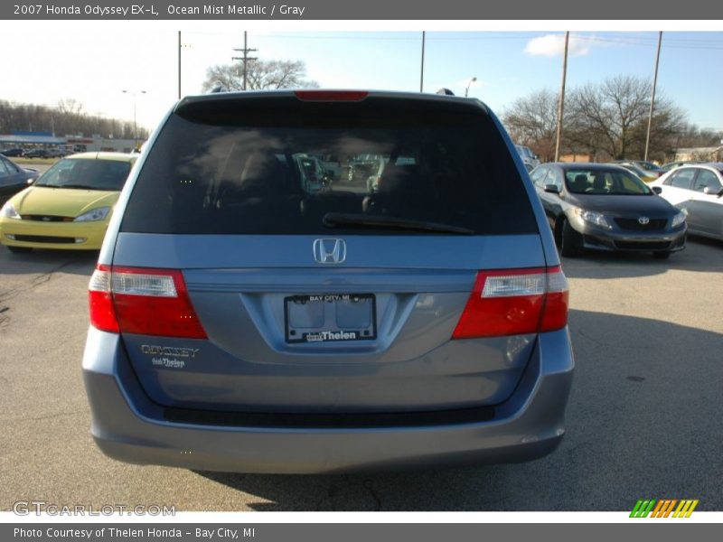 Ocean Mist Metallic / Gray 2007 Honda Odyssey EX-L