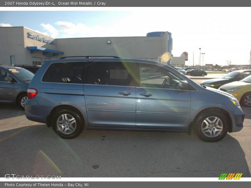 Ocean Mist Metallic / Gray 2007 Honda Odyssey EX-L