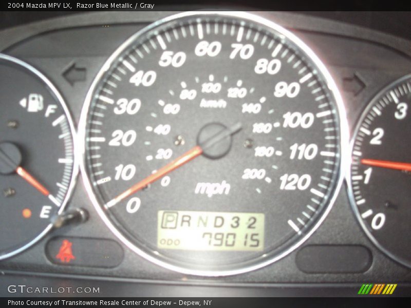 Razor Blue Metallic / Gray 2004 Mazda MPV LX