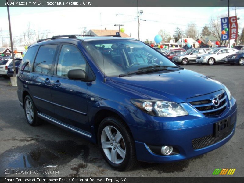 Razor Blue Metallic / Gray 2004 Mazda MPV LX