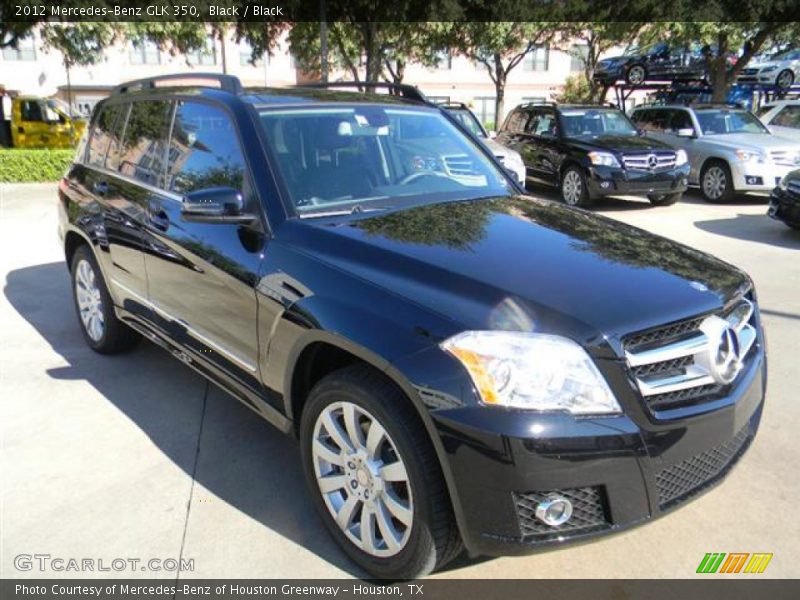 Black / Black 2012 Mercedes-Benz GLK 350