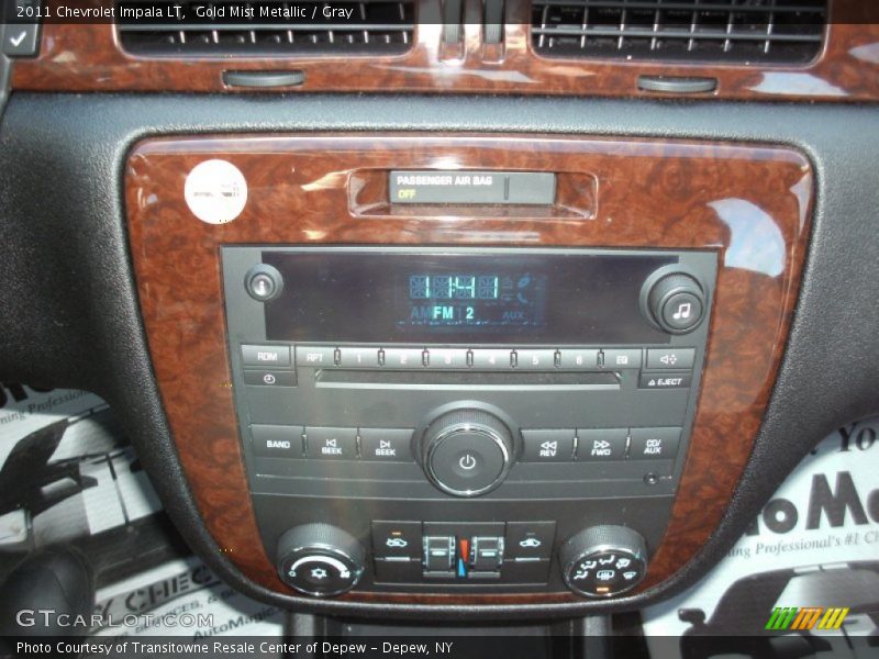 Gold Mist Metallic / Gray 2011 Chevrolet Impala LT