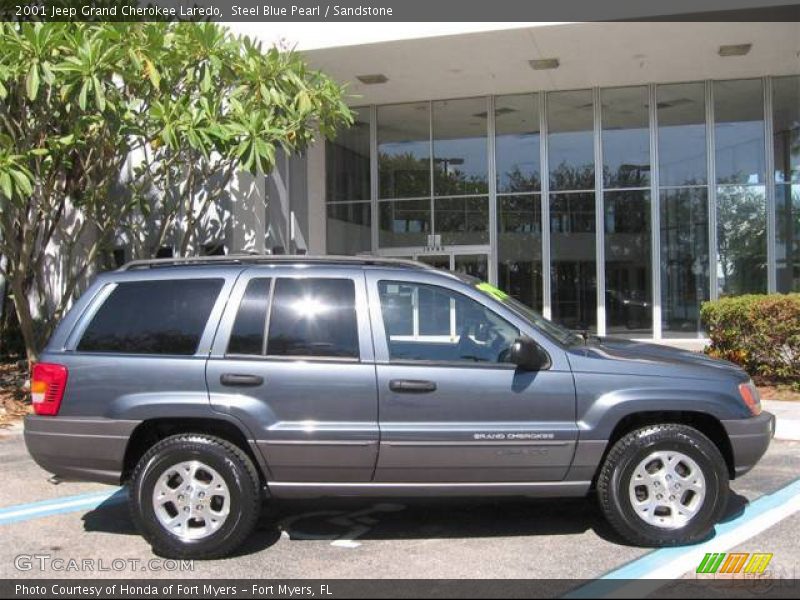 Steel Blue Pearl / Sandstone 2001 Jeep Grand Cherokee Laredo