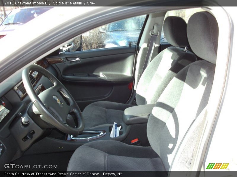 Gold Mist Metallic / Gray 2011 Chevrolet Impala LT