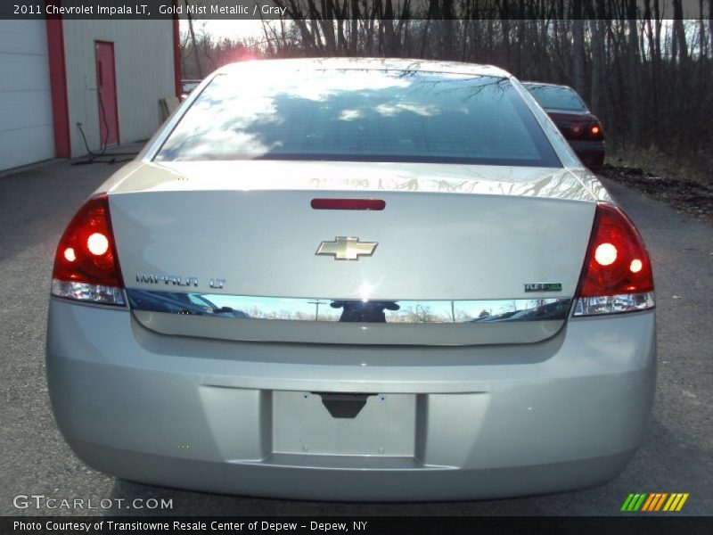 Gold Mist Metallic / Gray 2011 Chevrolet Impala LT