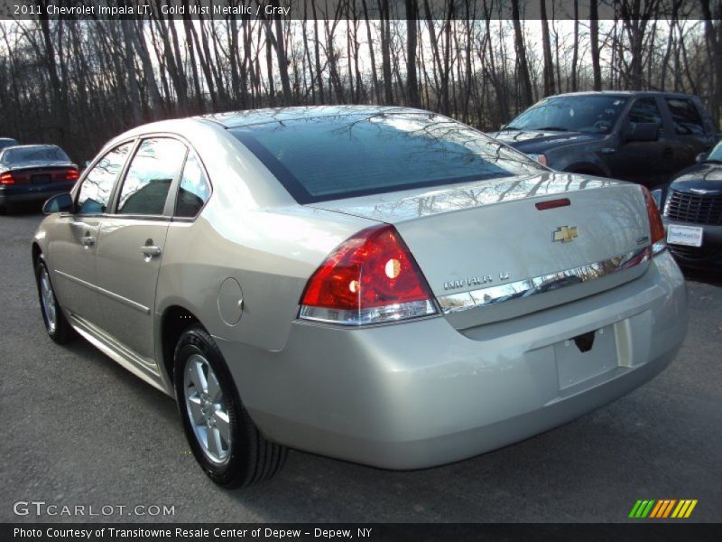 Gold Mist Metallic / Gray 2011 Chevrolet Impala LT