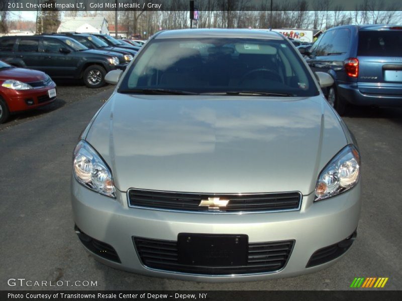 Gold Mist Metallic / Gray 2011 Chevrolet Impala LT