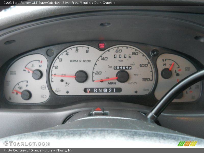 Silver Frost Metallic / Dark Graphite 2003 Ford Ranger XLT SuperCab 4x4