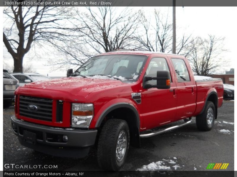 Red / Ebony 2008 Ford F250 Super Duty FX4 Crew Cab 4x4