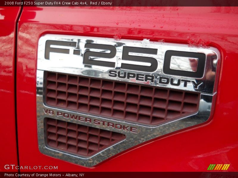 Red / Ebony 2008 Ford F250 Super Duty FX4 Crew Cab 4x4