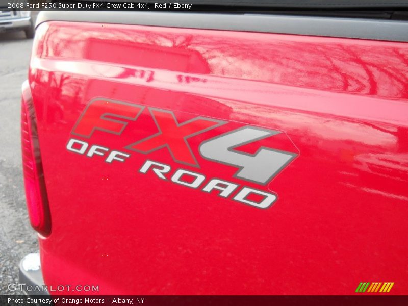 Red / Ebony 2008 Ford F250 Super Duty FX4 Crew Cab 4x4