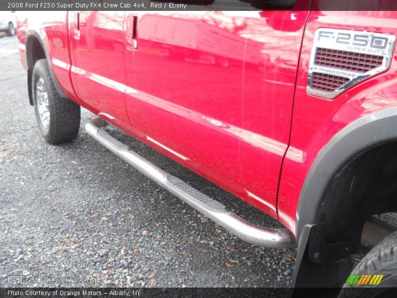 Red / Ebony 2008 Ford F250 Super Duty FX4 Crew Cab 4x4