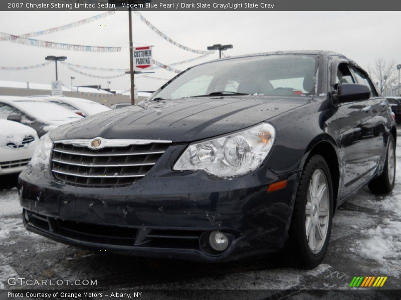 Modern Blue Pearl / Dark Slate Gray/Light Slate Gray 2007 Chrysler Sebring Limited Sedan
