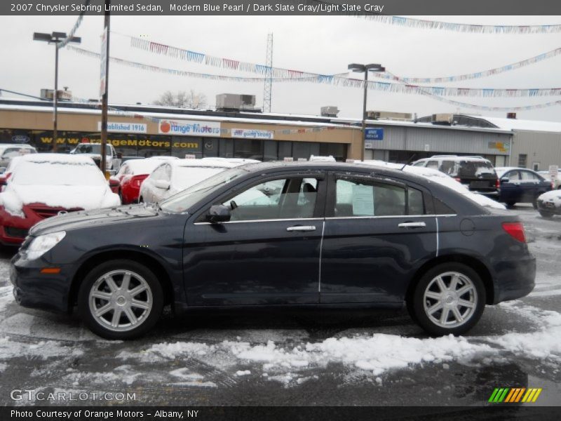 Modern Blue Pearl / Dark Slate Gray/Light Slate Gray 2007 Chrysler Sebring Limited Sedan