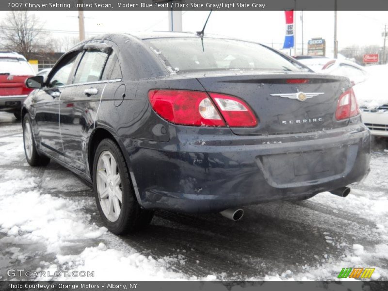 Modern Blue Pearl / Dark Slate Gray/Light Slate Gray 2007 Chrysler Sebring Limited Sedan