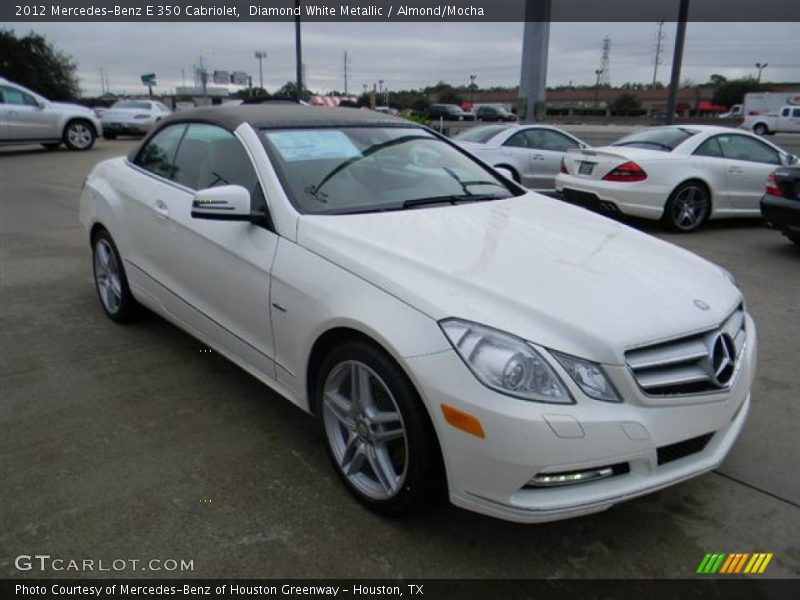 Diamond White Metallic / Almond/Mocha 2012 Mercedes-Benz E 350 Cabriolet