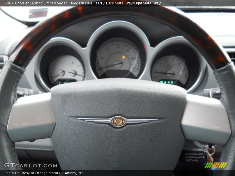Modern Blue Pearl / Dark Slate Gray/Light Slate Gray 2007 Chrysler Sebring Limited Sedan