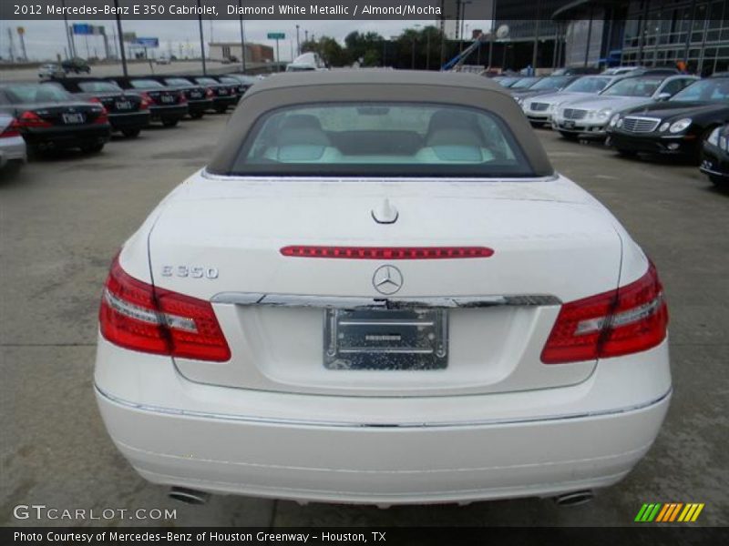Diamond White Metallic / Almond/Mocha 2012 Mercedes-Benz E 350 Cabriolet