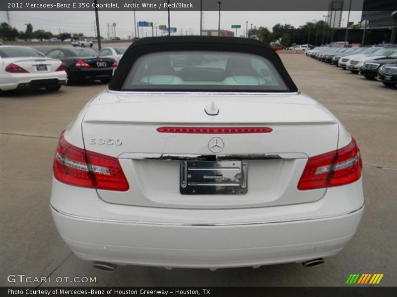 Arctic White / Red/Black 2012 Mercedes-Benz E 350 Cabriolet