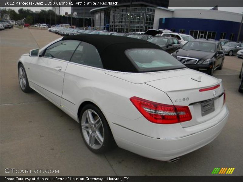 Arctic White / Red/Black 2012 Mercedes-Benz E 350 Cabriolet