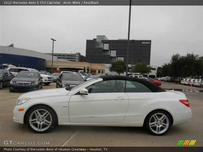 Arctic White / Red/Black 2012 Mercedes-Benz E 350 Cabriolet