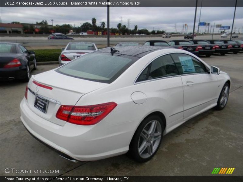 Diamond White Metallic / Almond/Black 2012 Mercedes-Benz E 550 Coupe