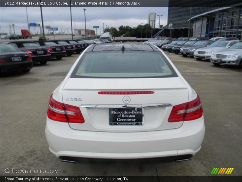 Diamond White Metallic / Almond/Black 2012 Mercedes-Benz E 550 Coupe