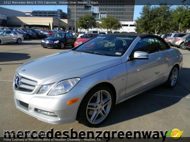 Iridium Silver Metallic / Black 2012 Mercedes-Benz E 350 Cabriolet
