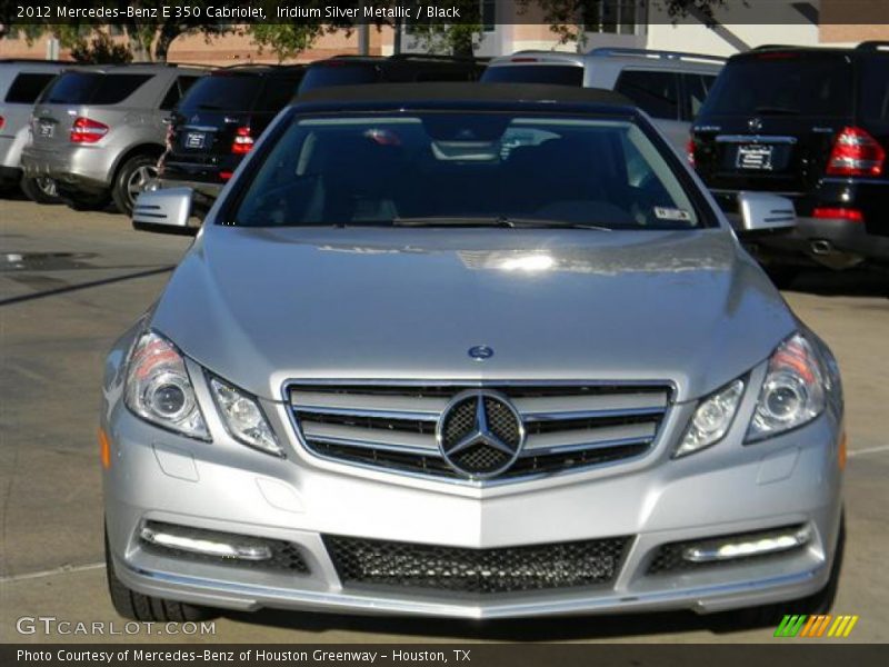 Iridium Silver Metallic / Black 2012 Mercedes-Benz E 350 Cabriolet