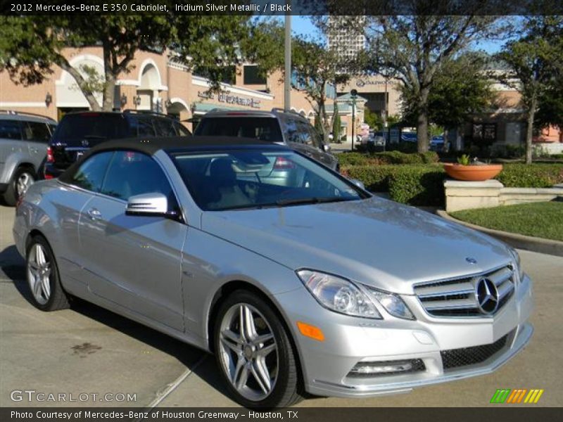 Iridium Silver Metallic / Black 2012 Mercedes-Benz E 350 Cabriolet