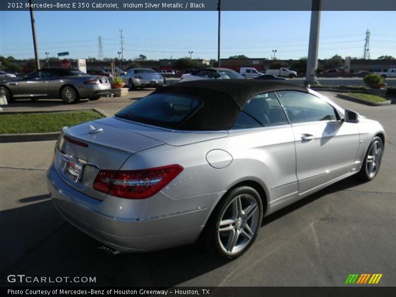 Iridium Silver Metallic / Black 2012 Mercedes-Benz E 350 Cabriolet
