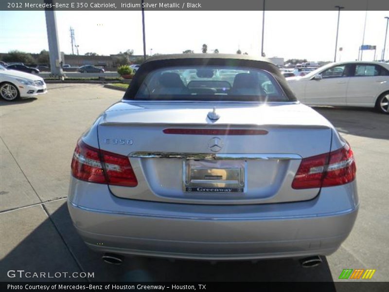 Iridium Silver Metallic / Black 2012 Mercedes-Benz E 350 Cabriolet