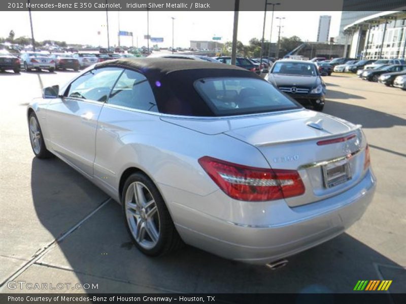 Iridium Silver Metallic / Black 2012 Mercedes-Benz E 350 Cabriolet