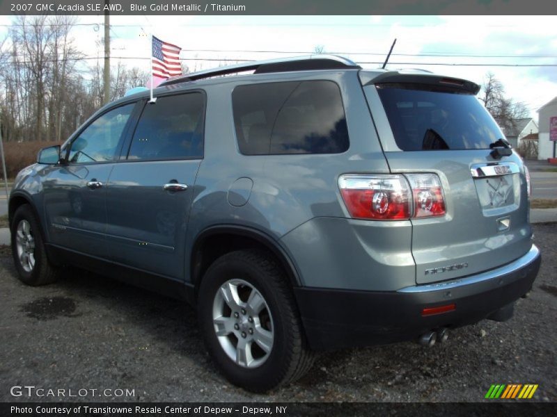 Blue Gold Metallic / Titanium 2007 GMC Acadia SLE AWD