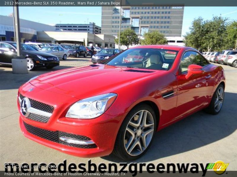 Mars Red / Sahara Beige 2012 Mercedes-Benz SLK 350 Roadster