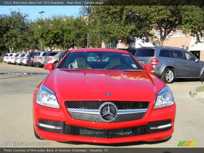 Mars Red / Sahara Beige 2012 Mercedes-Benz SLK 350 Roadster
