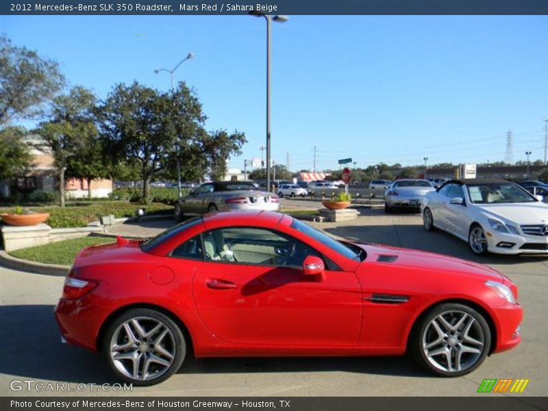 Mars Red / Sahara Beige 2012 Mercedes-Benz SLK 350 Roadster