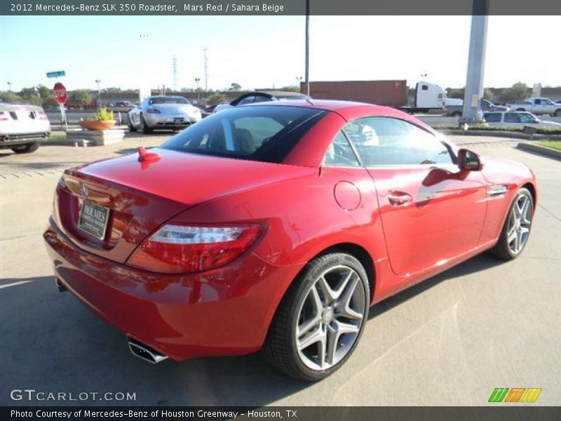 Mars Red / Sahara Beige 2012 Mercedes-Benz SLK 350 Roadster