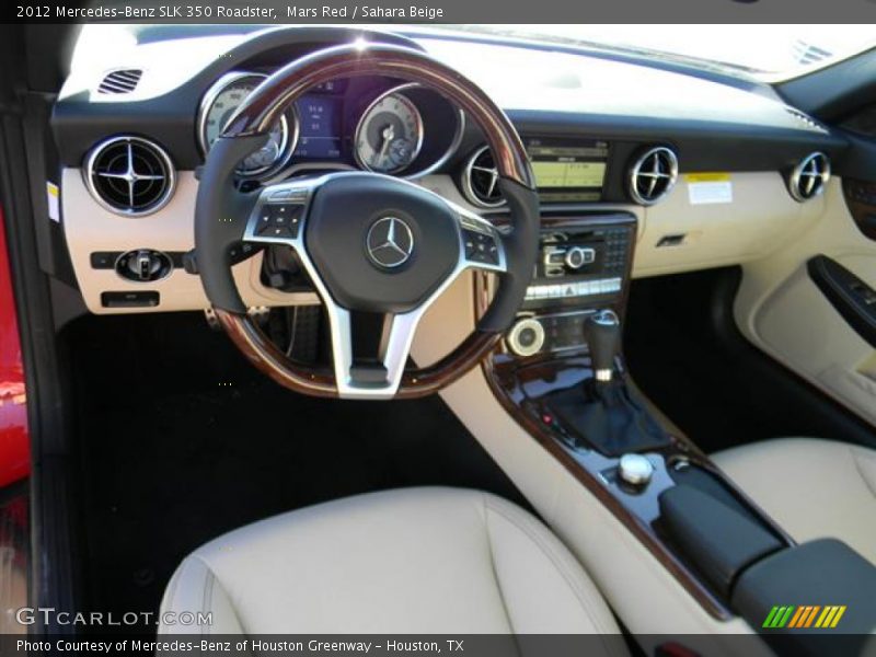 Mars Red / Sahara Beige 2012 Mercedes-Benz SLK 350 Roadster