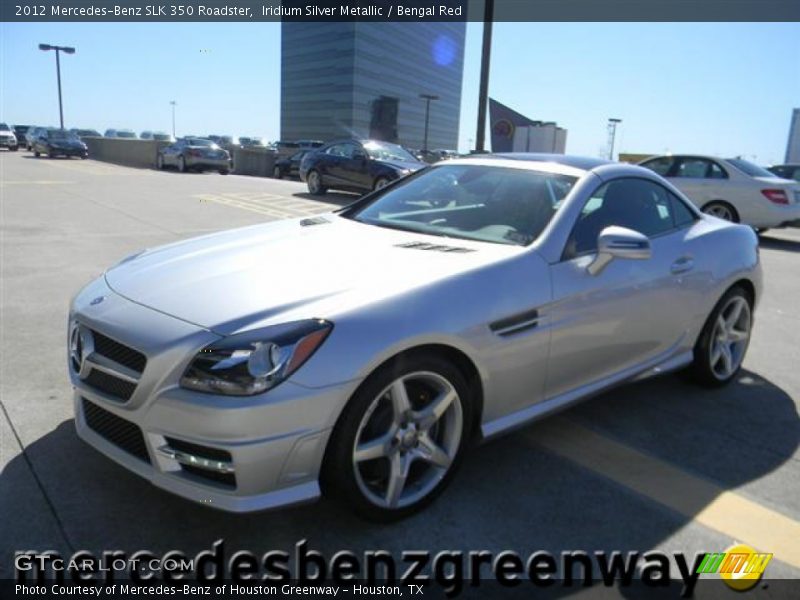 Iridium Silver Metallic / Bengal Red 2012 Mercedes-Benz SLK 350 Roadster