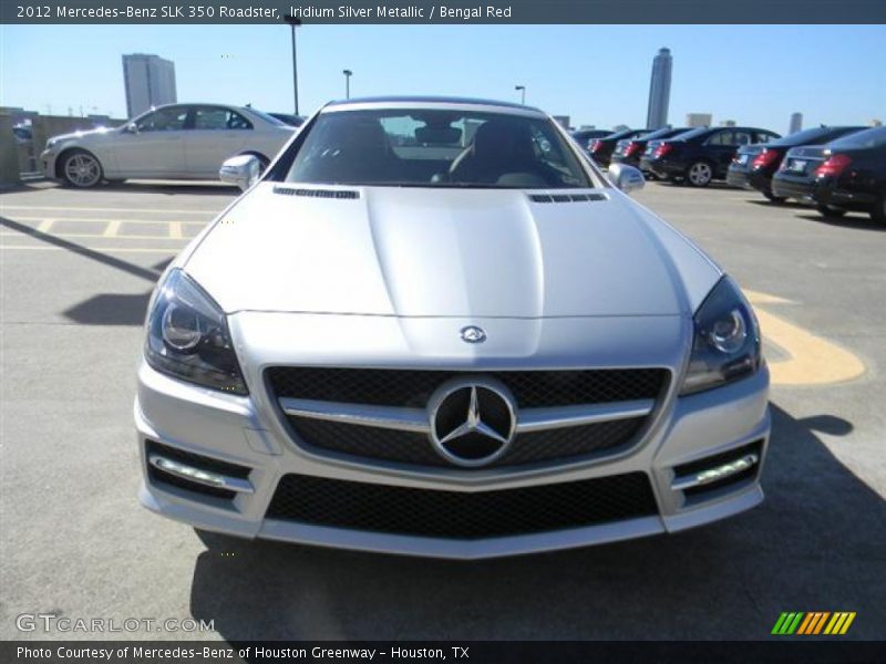 Iridium Silver Metallic / Bengal Red 2012 Mercedes-Benz SLK 350 Roadster