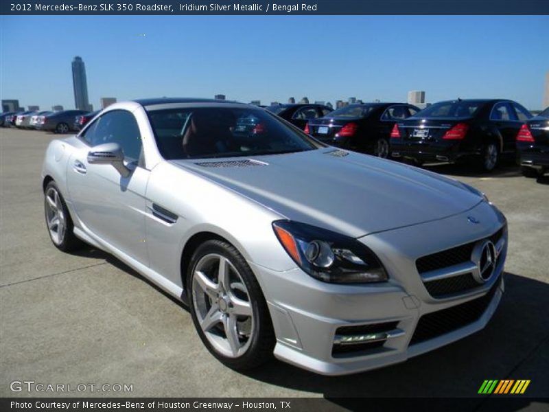 Iridium Silver Metallic / Bengal Red 2012 Mercedes-Benz SLK 350 Roadster