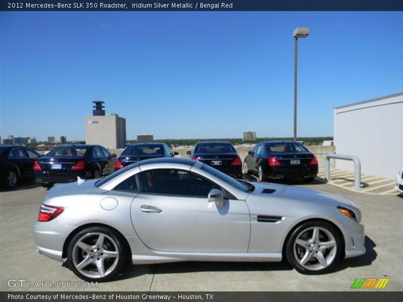 Iridium Silver Metallic / Bengal Red 2012 Mercedes-Benz SLK 350 Roadster