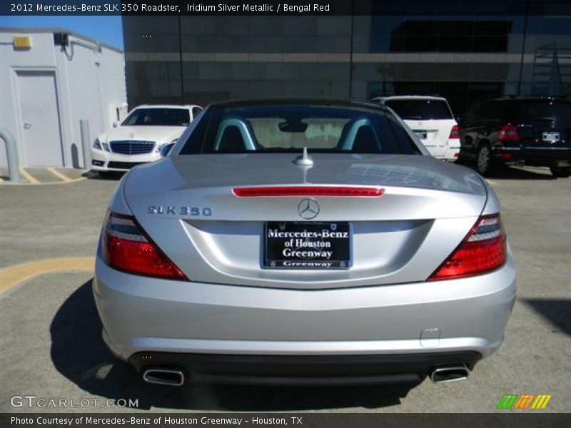 Iridium Silver Metallic / Bengal Red 2012 Mercedes-Benz SLK 350 Roadster