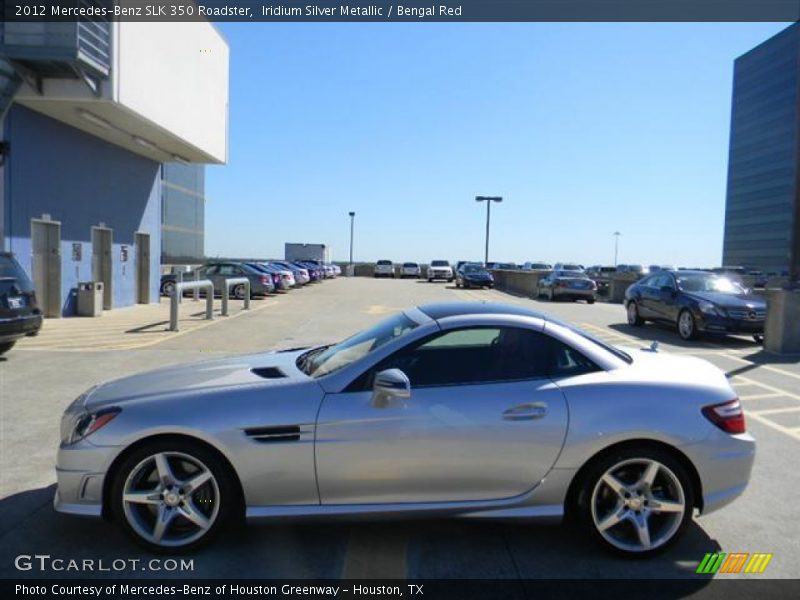 Iridium Silver Metallic / Bengal Red 2012 Mercedes-Benz SLK 350 Roadster